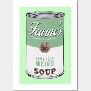 weird soup - green version Posters and Art